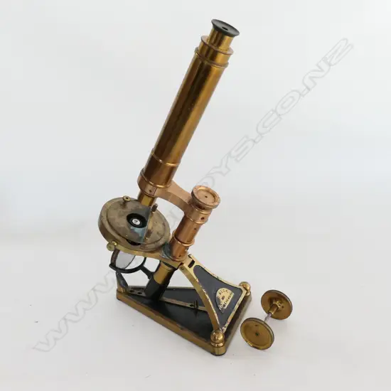 K & J BECK LONDON & PHILIDAELPHIA FOLDING COMPOUND MICROSCOPE, PIVOT BRACKET ABSENT